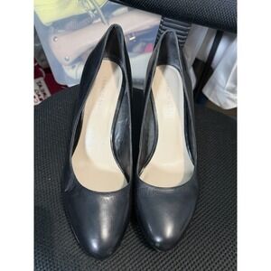 Franco Sarto Women's Black Leather Heels Size 10